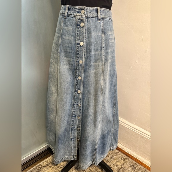 GAP Blue Midi A-line Skirt for Casual Occasions - Picture 8 of 8